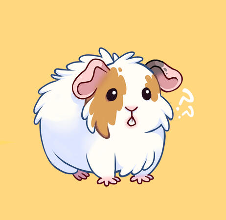 Pet Illustration (Turrón, guinea pig)